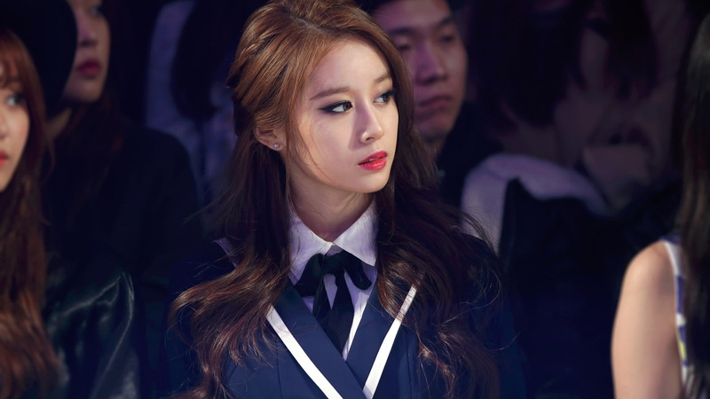 T-ara, long hair, women, Asian, looking away, brunette, 720P, Jiyeon, K-pop