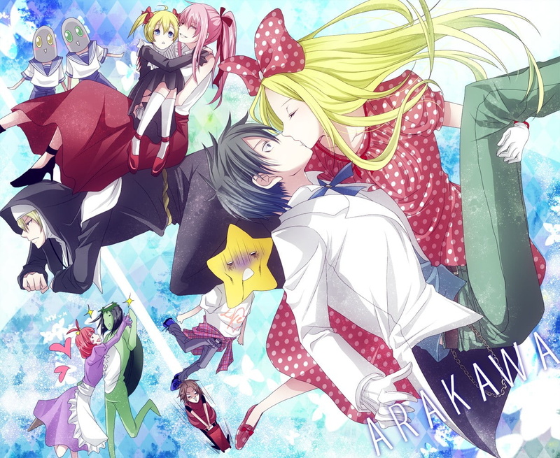 Arakawa Under the Bridge, outdoors, art and craft, clothing, Maria (Arakawa Under the Bridge), multi colored, lifestyles, real people, Ichinomiya Kou, leisure activity