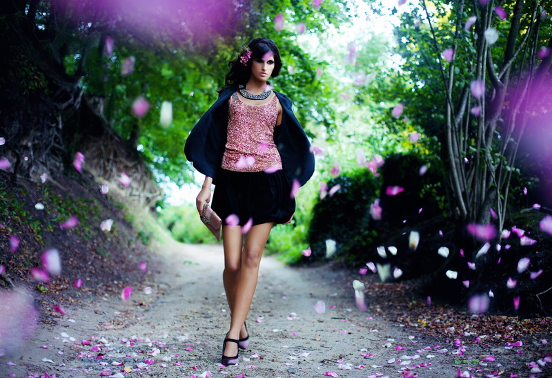 photography, David Olkarny, girl, 5K, photographer, petals