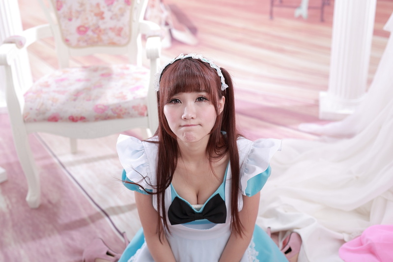 hair band, women, 2K, cosplay, portrait, long hair, Asian, redhead, Ji Xin Qiao, auburn hair