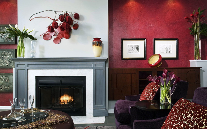 1080P, interior, fireplace