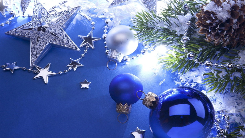 indoors, snow, Christmas, silver colored, tree, holiday - event, cold temperature, lot, event, celebration, 1080P, close-up, blue, nature, no people, christmas decoration