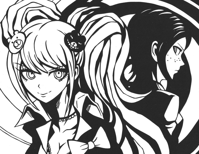 Danganronpa, Junko Enoshima, Mukuro Ikusaba, 2K