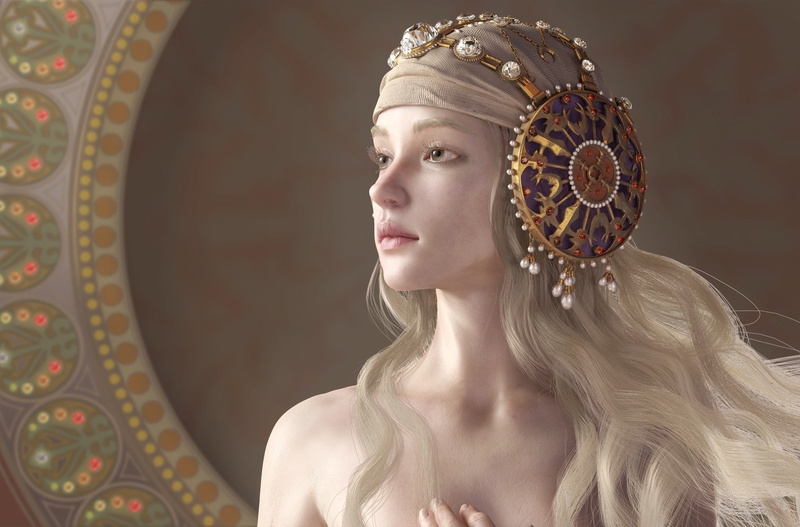 fantasy girl, fantasy art, digital art, 1080P, CGI, women, artwork