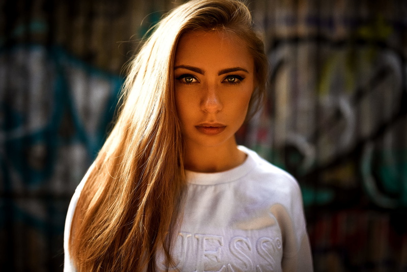 women, portrait, Miro Hofmann, face, 1080P, model, long hair