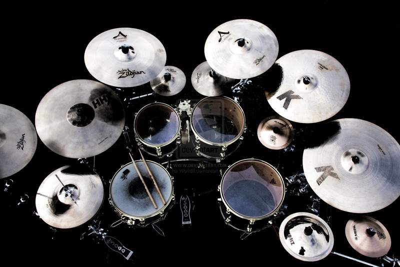 720P, drums, kit, set, drum, music