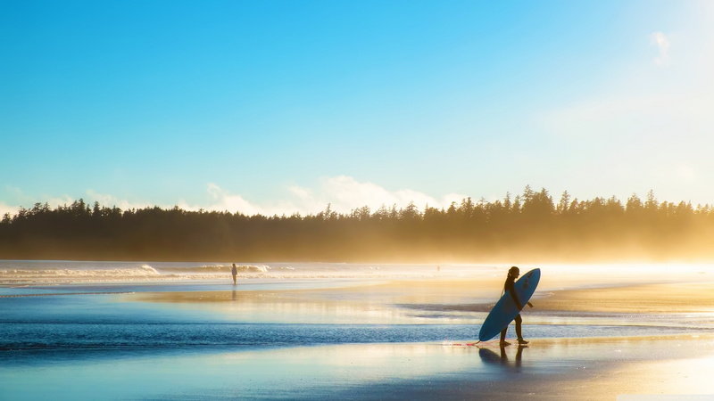 2K, beach, soft, sea, surfboards, surfers, women on beach, landscape