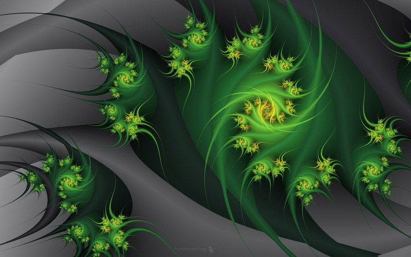 luminosity, shiny, green Color, curve, shape, close-up, flowers, extreme close-up, decoration, leaf, smooth, green, motion, abstract, vector, black, digital