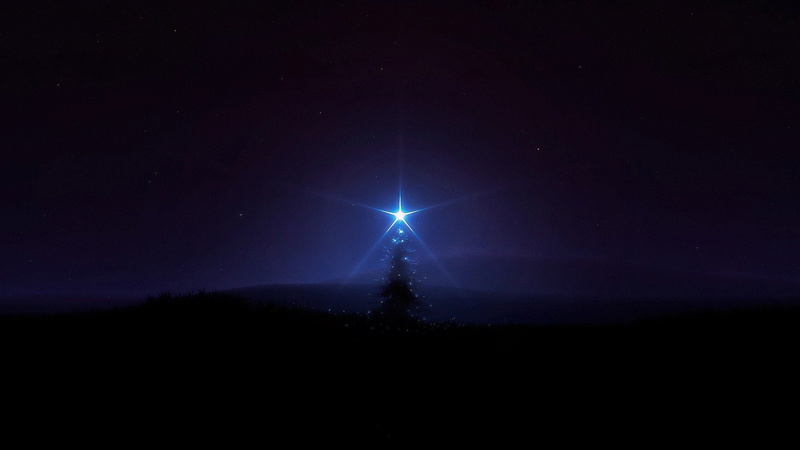 magic, glowing, stars, commercial, px, 1080P, Christmas, Trees, hd, 1920x1080 px, skies, art, Glow, aircraft, night, digital, x