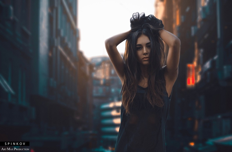 Diana Melison, tattoo, 1080P, city, model, women