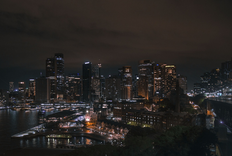 urban Scene, photograph, asia, sky, tall - high, famous Place, office building exterior, skyscraper, 4K, dark, urban, downtown District, tower, nature