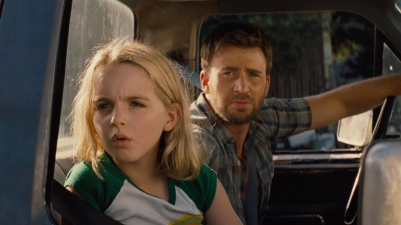 inside, scene, chris, 4K, Mckenna Grace, evan, girl, Gifted, best movies, Chris Evans, vehicle, movie