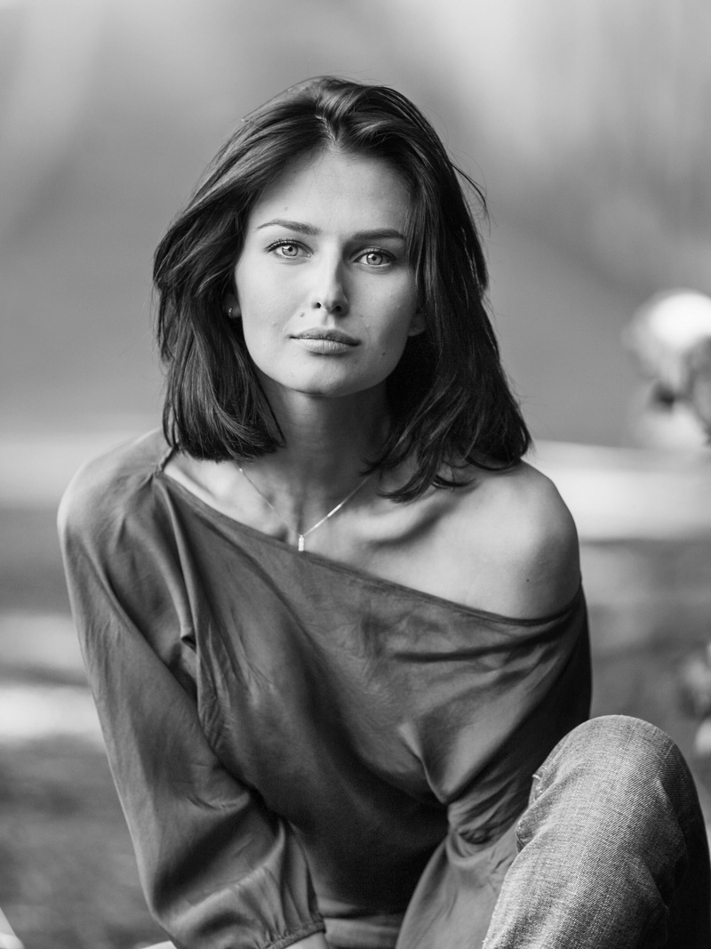beautiful woman, portrait display, 1080P, long hair, three quarter length, contemplation, Ukrainian, monochrome, hairstyle, blouses, sitting, beautiful people