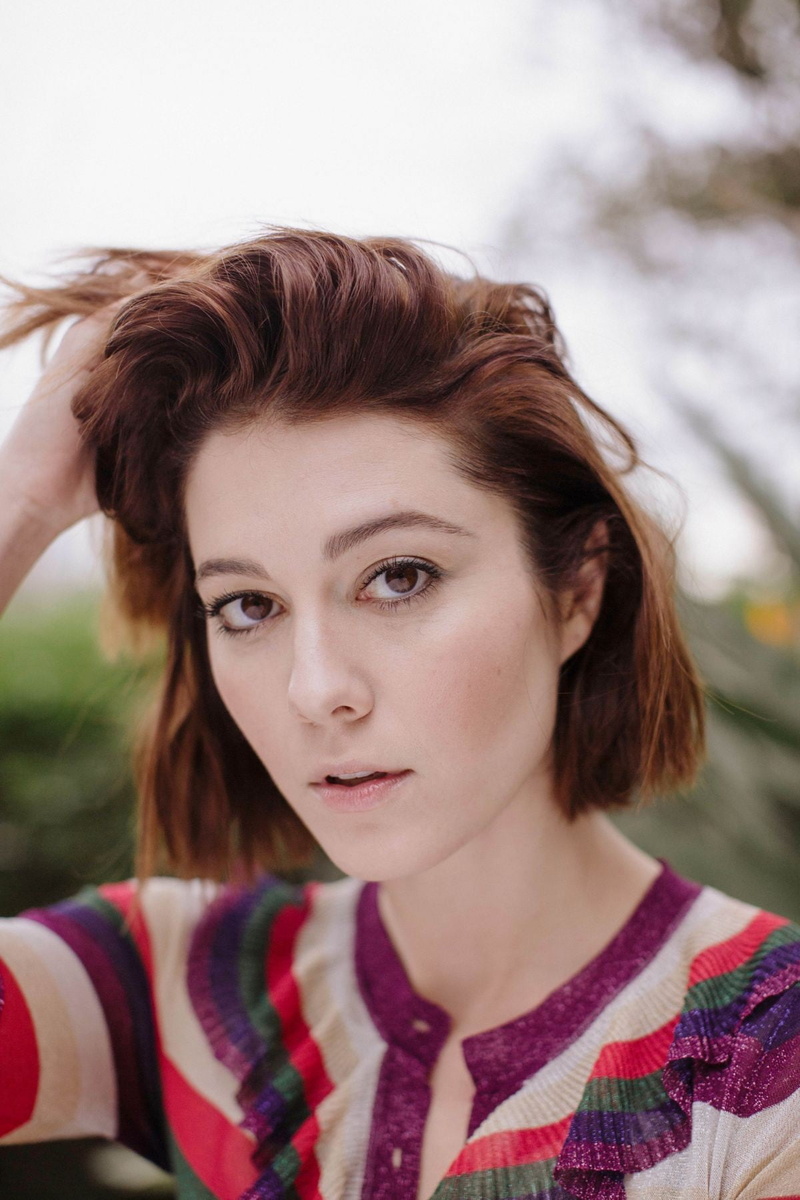 portrait, hands on head, contemplation, human body part, adult, women, redhead, beautiful woman, actress, hairstyle, 720P, brunette, fashion, beauty, looking at camera