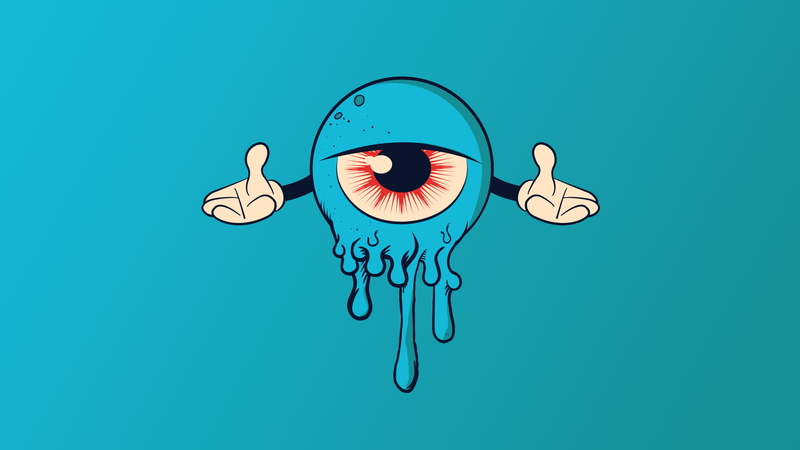 Eye, Monster, 1080P, Dark, Cartoon