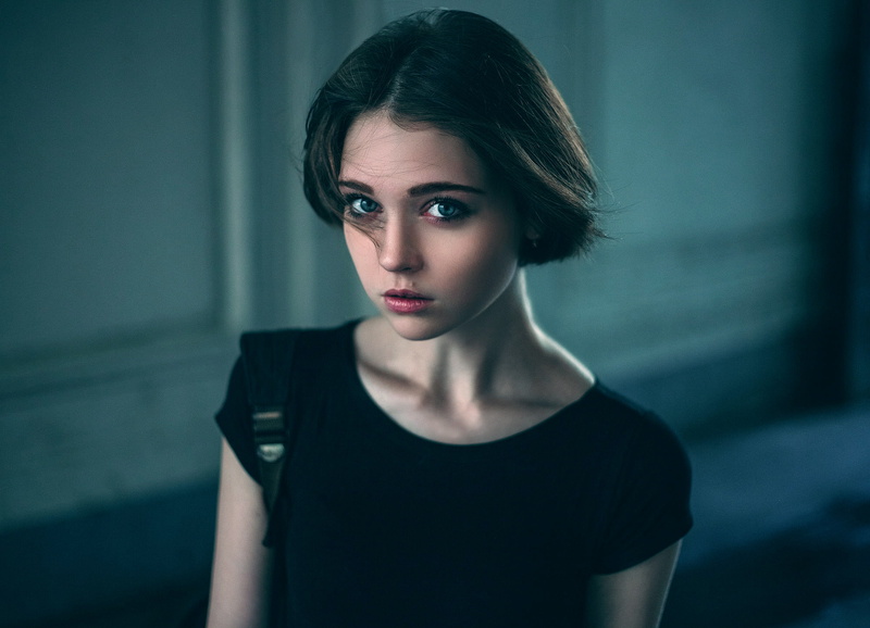 Olga Pushkina, portrait, the beauty, 1080P, Olya