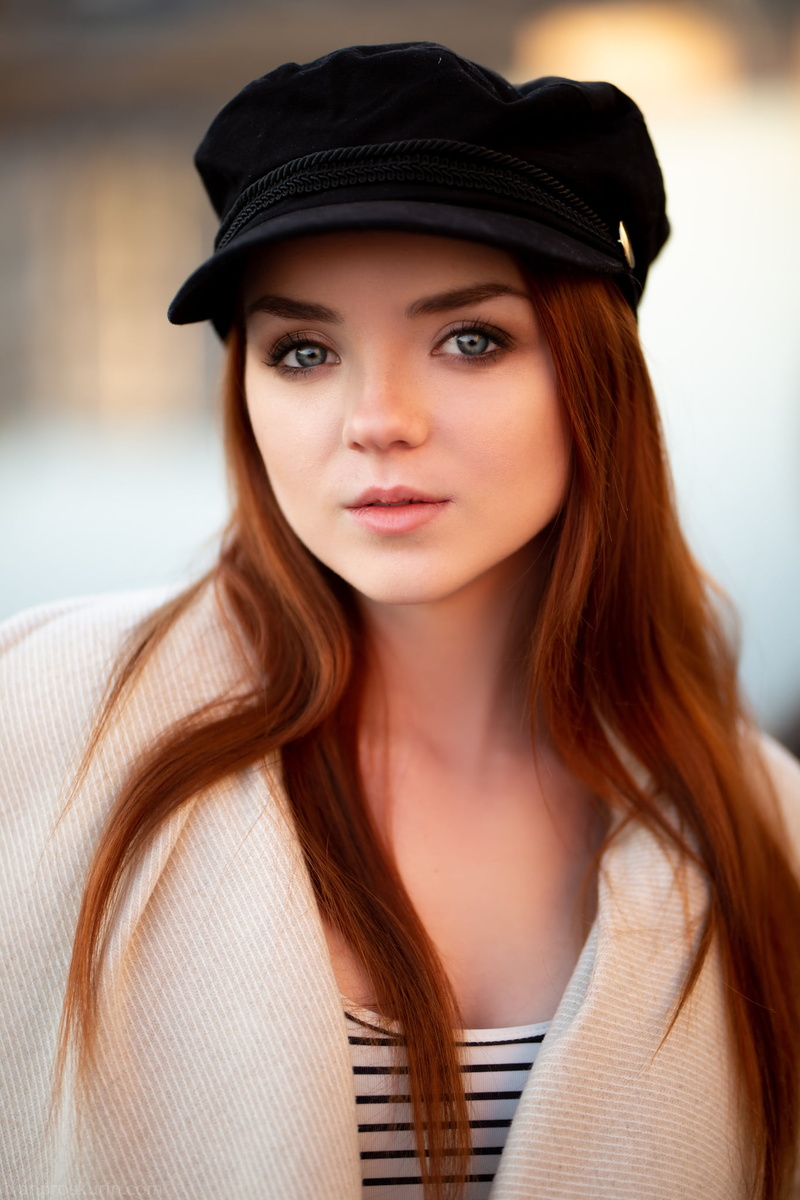 Ekaterina Sherzhukova, women, model, redhead, portrait display, 1080P, Ivan Proskurin