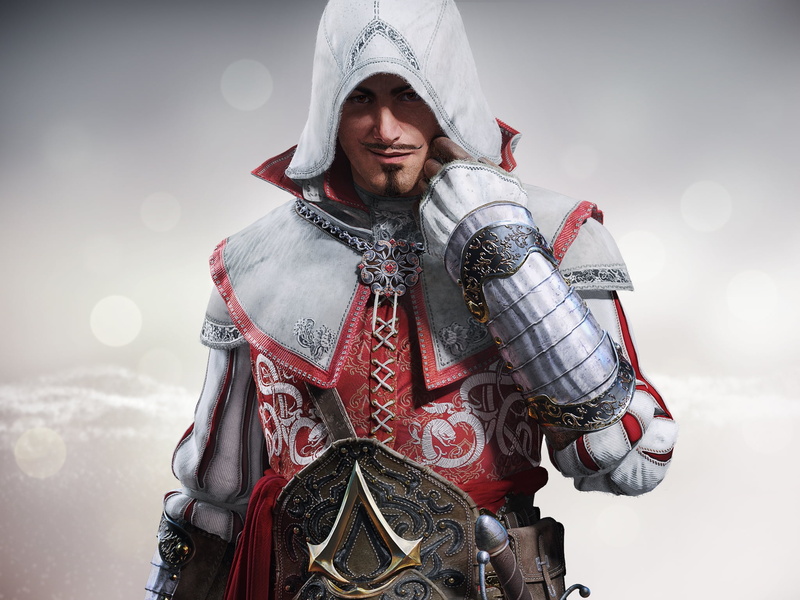 1080P, history, suit of armor, beard, adult, sword, looking at camera, weapon, Trickster, man, men, clothing, one person, waist up, portrait, game, knight - person