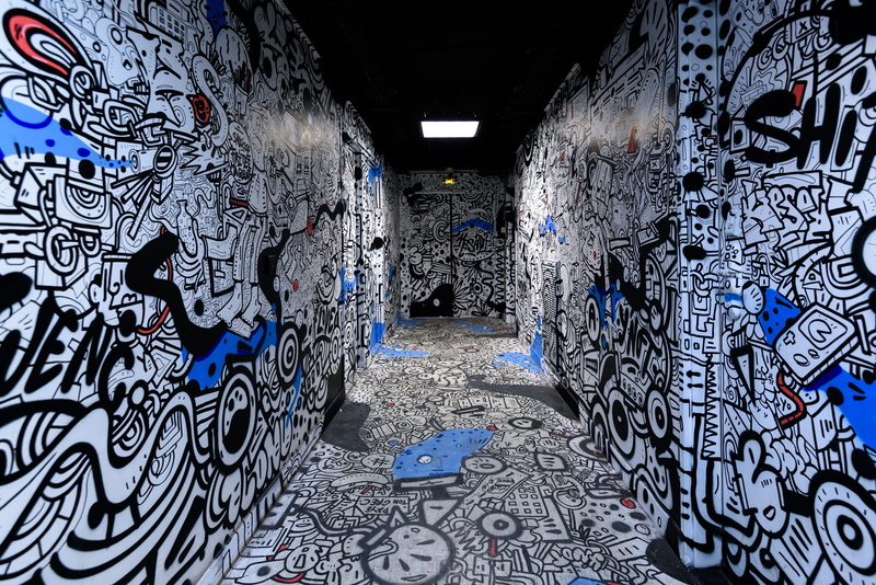 building, communication, western script, architecture, creativity, france, wall - building feature, door, graffiti, architectural column, text, art, day
