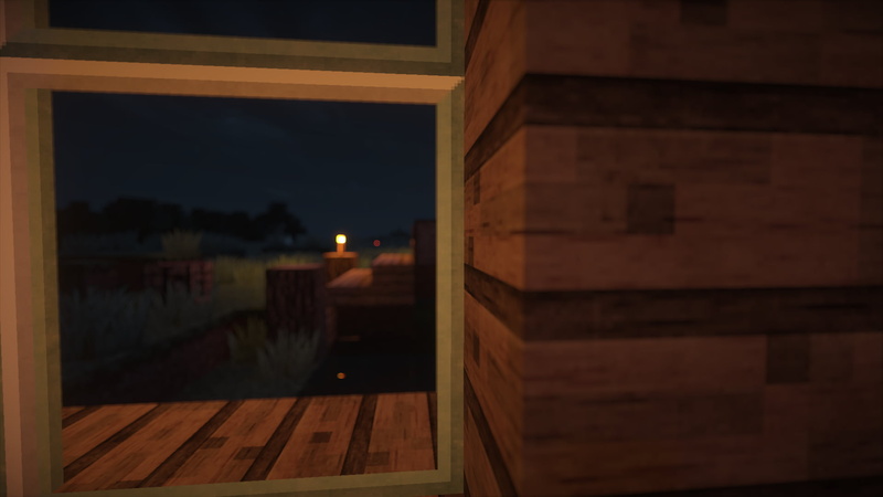 Minecraft, wood - material, video games, wooden, transparent, no people, window, nature, GLSL, outdoors, built structure, building, brown, residential district