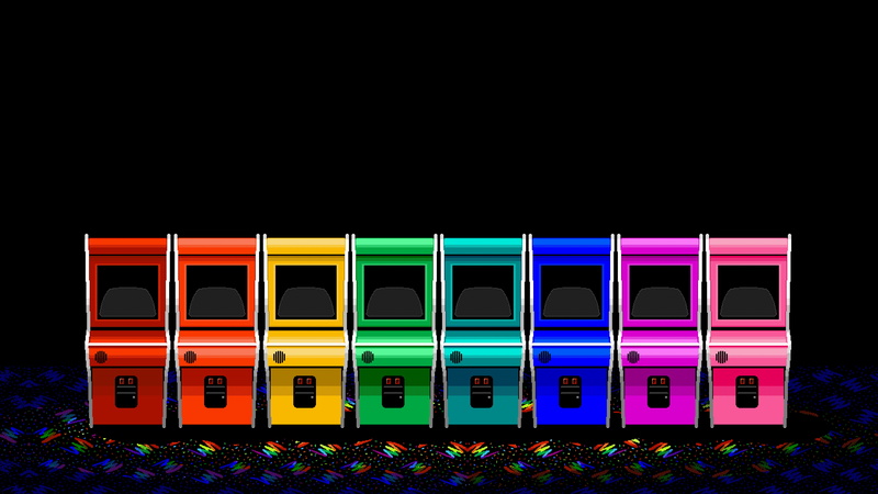 arcade machine, colorful, 4K, digital art, arcade, Ahoy