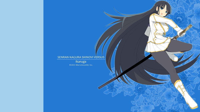 ikaruga, sci fi, senran, kagura, shooter, anime, mecha, arcade, 1080P