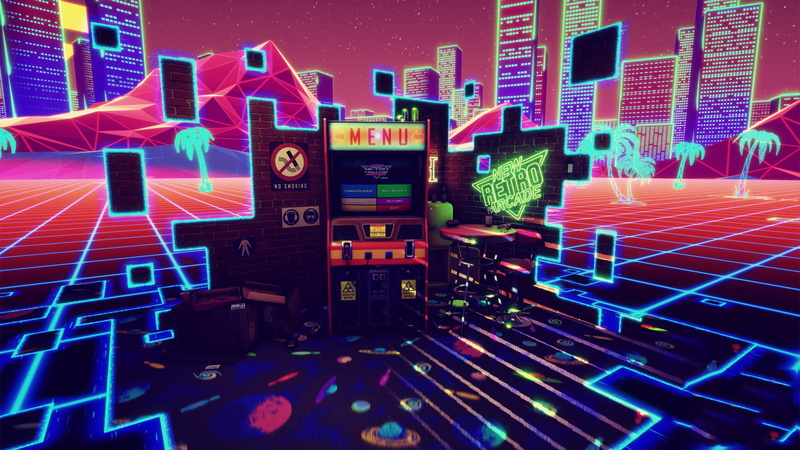 arcade, digital art, synthwave, video games, 1080P