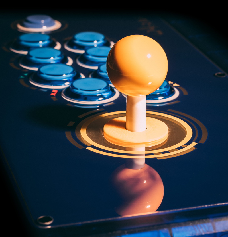 illuminated, night, circle, controler, indoors, fighting, 2K, relaxation, buttons, reflection, no people, video games, close-up, arts culture and entertainment