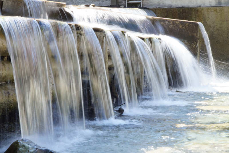 river, long exposure, motion, barrage, wet, hydroelectric power, running water, splashing, daytime, waterfall, flow, beauty in nature, power, dammed, trays