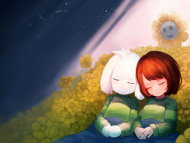 4K, Chara (Undertale), Asriel (Undertale), Video Game, Undertale