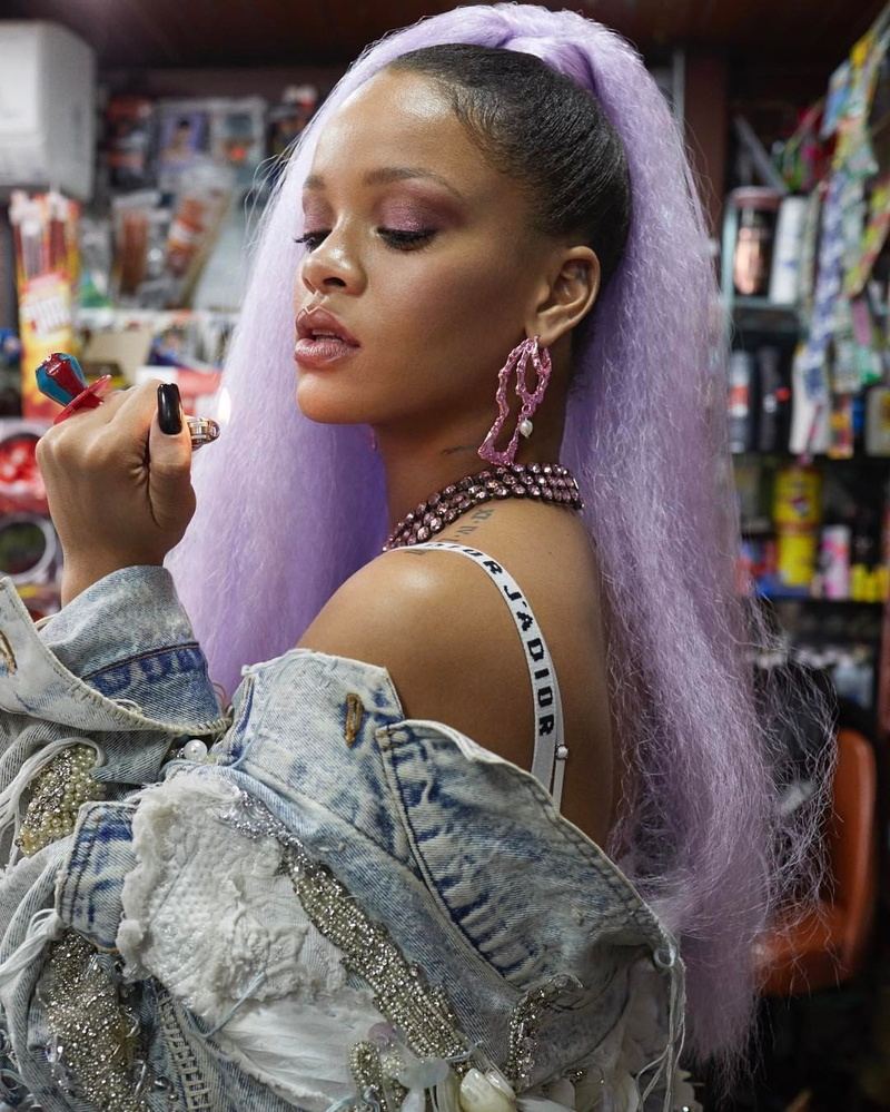 women, tattoo, 720P, celebrity, ebony, Rihanna