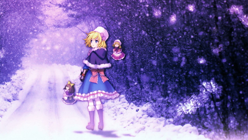 one person, Alice Margatroid, studio shot, anime girls, trees, clothing, full length, women outdoors, motion, hair, Touhou, 1080P, hat, plant, purple