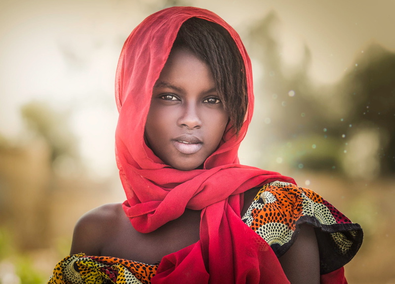 ebony, Joachim Bergauer, women, face, portrait, 1080P