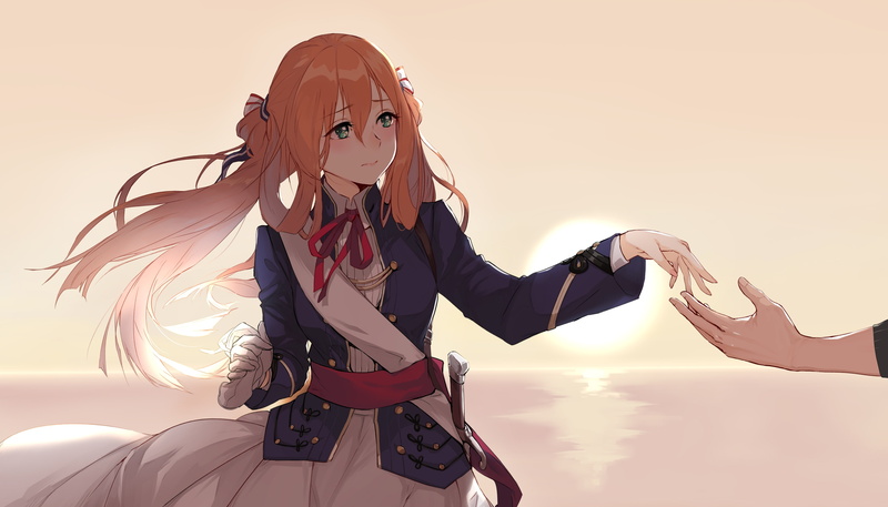 adult, 4K, young women, sword, young adult, Anime, lifestyles, holding, sunlight, standing, fashion, three quarter length, nature, hairstyle, military uniform