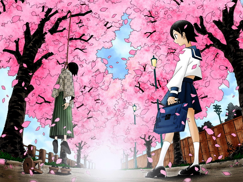 Anime, Nozomu Itoshiki, Sayonara, 720P, Zetsubou-Sensei, Kafuka Fuura