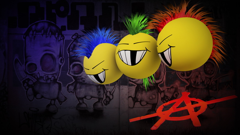 multi colored, no people, creativity, still life, Graffiti, human representation, indoors, shape, decoration, humor, communication, Mohawk, celebration