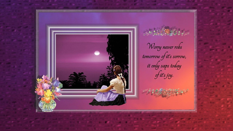 1080P, worry, window, sunset, text, 3d and abstract, woman