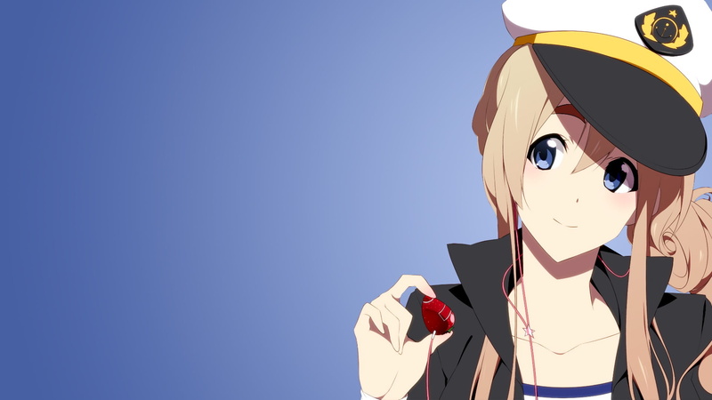 day, real people, lifestyles, anime girls, young adult, 1080P, sunglasses, K-ON!, front view, Kotobuki Tsumugi, portrait, blue, copy space, sunlight, headshot