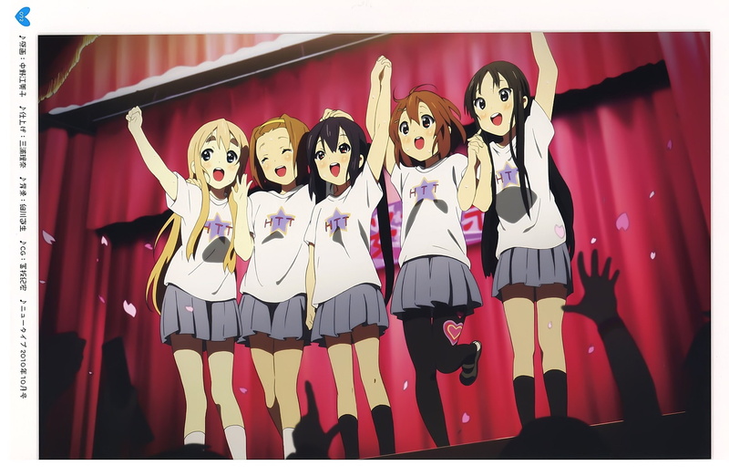 Tainaka Ritsu, indoors, Hirasawa Yui, looking at camera, young adult, auto post production filter, women, front view, celebration, Kotobuki Tsumugi, costume