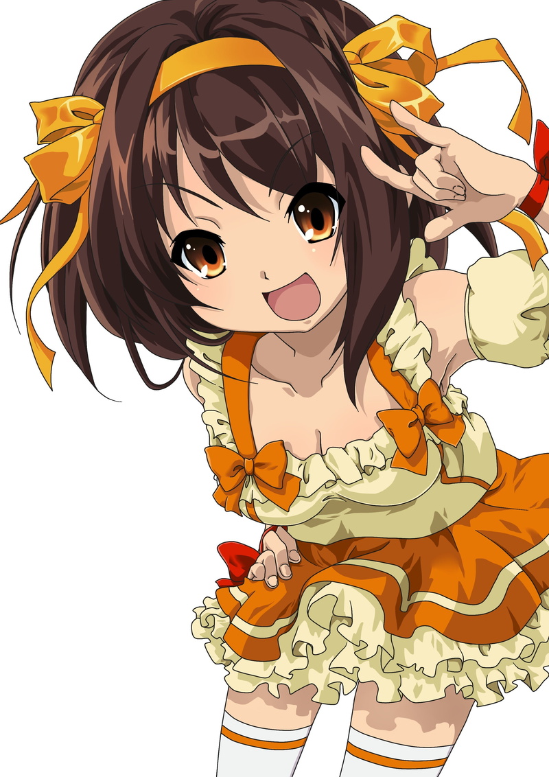 music, activity, creativity, white background, The Melancholy of Haruhi Suzumiya, anime, arts culture and entertainment, art and craft, 2K, females, women