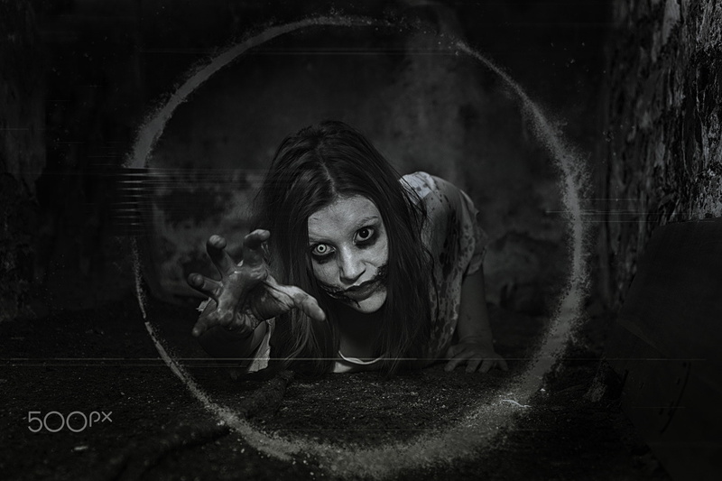 500px, monochrome, 1080P, women, horror