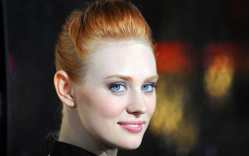 redhead, 1080P, actress, closeup, blue eyes, women, Deborah Ann Woll