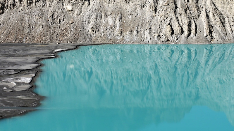 day, rock, swimming pool, 720P, blue, scenics - nature, land, reflection, water, beauty in nature, lagoon, solid, Himalayas, idyllic, tranquility, closeup