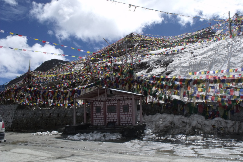 cloud - sky, ladakh, snow, no people, prayer flags, religion, buddhism, scenery, india, outdoors, stage, sky, colourful, hanging, building, himalayas, tibetan