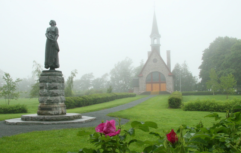 grand, valley, ns, building exterior, spire, national, tree, church, historic, building, tower, scotia, plant, lacadie, green, cathedral, site, architecture