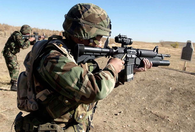 soldiers, assault, fighting, conflict, gun, military training, 480P, rifle, helmet, aiming, black, uniform, outdoors, army, shooting a weapon, armed forces