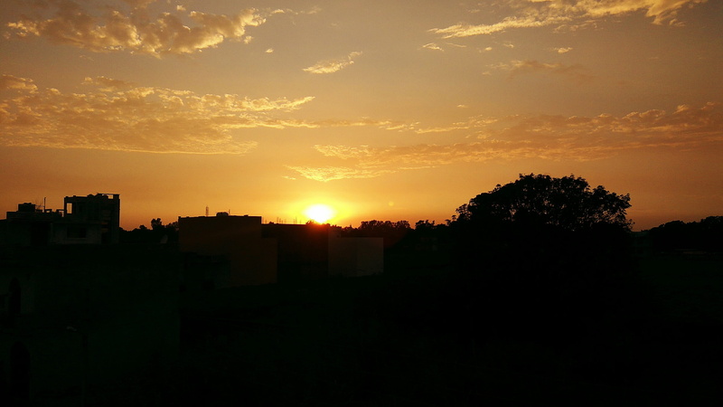 apartment, architecture, landscape, uttarakhand, silhouette, 4K, no people, building, scenics - nature, city, dark, outdoors, orange color, cloud - sky