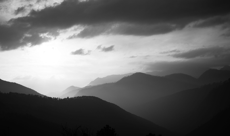 tranquility, cloud - sky, tranquil scene, scenics - nature, mountain range, majestic, nature, trek, beauty in nature, landscape, silhouette, 5K, mountain peak