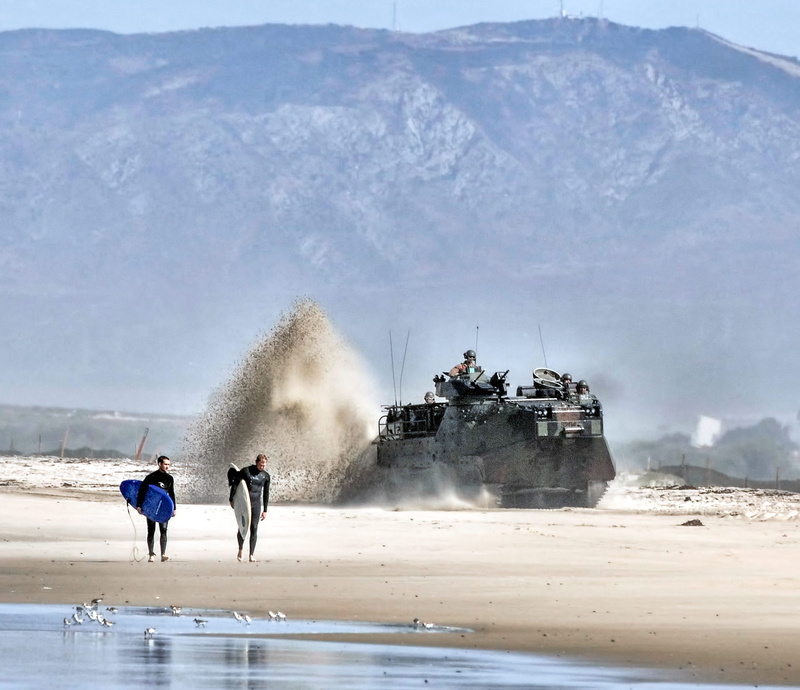 group of people, watercraft, 1080P, seashore, wave, nature, activity, carrying, transportation, people, camp pendleton california, usmc base camp pendelton