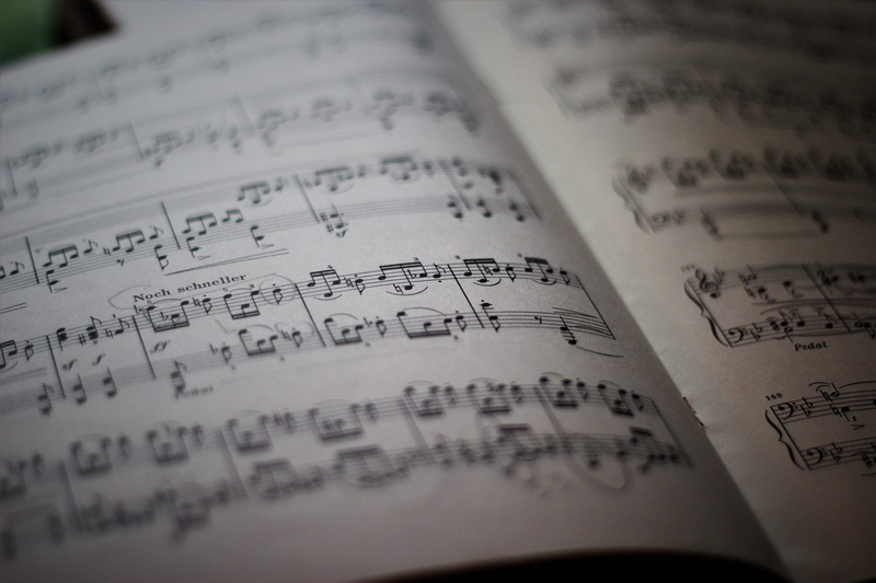 antique, piece, classic, show, pianist, composer, no people, 5K, sound, sheet, indoors, still life, classical style, music, text, concert, paper, instrument